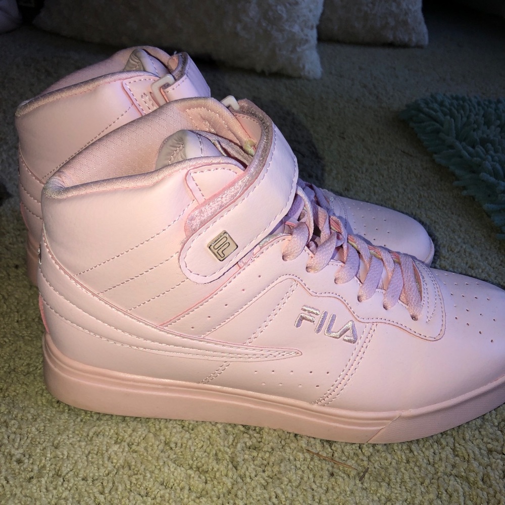 Pink high top Filas